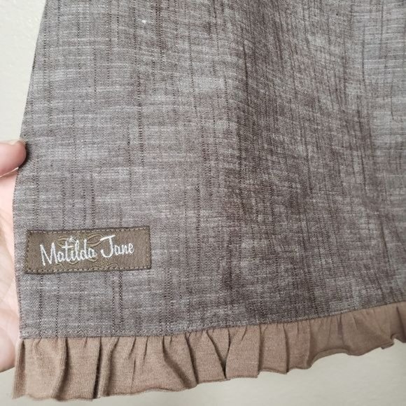 Women's Matilda Jane Hammond Bay Brown Beth Ruffled Skirt Size Medium - Picture 7 of 11